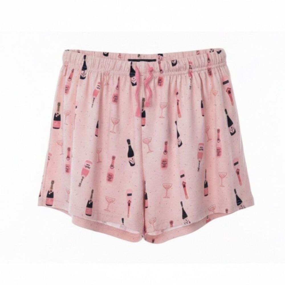 THE ROYAL STANDARD PJ LOUNGE CHAMPAGNE THEMED PJ SHORTS SIZE LARGE
